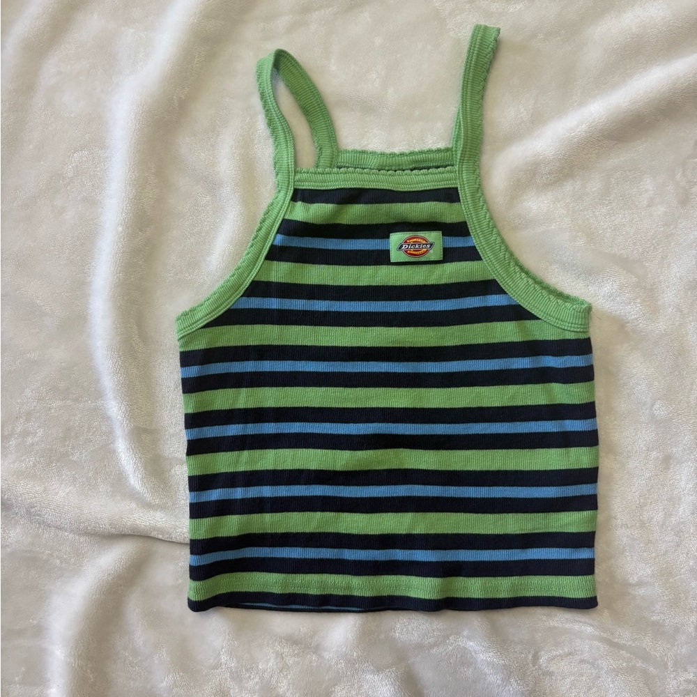 Dickies Striped Green and Blue Women’s Tank Top